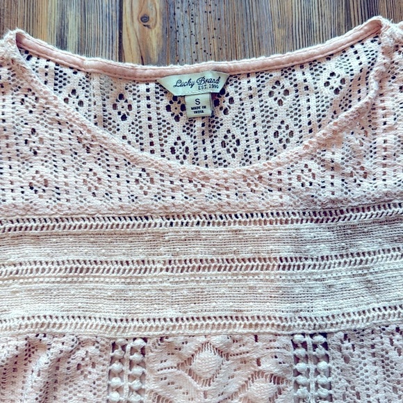 Lucky brand geo lace romantic top small - Picture 6 of 6